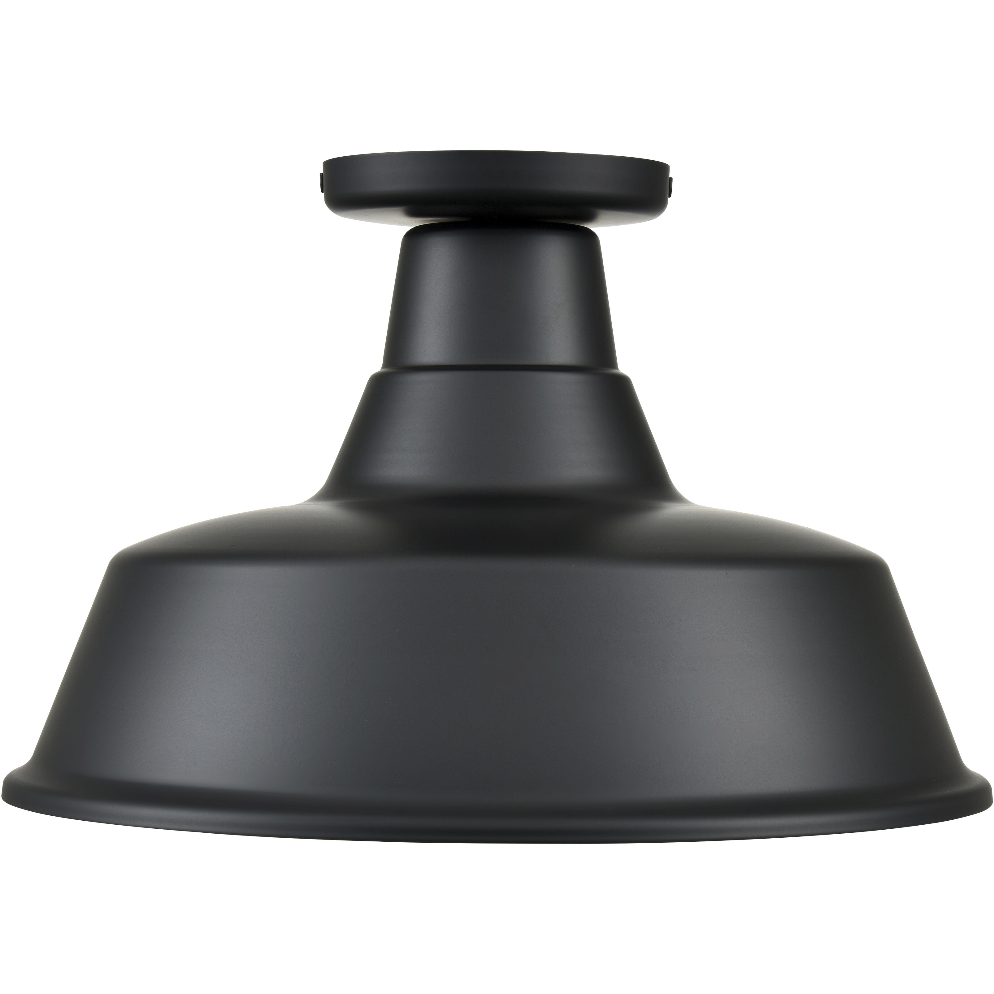 R Series 1 Light 14 inch Satin Black Outdoor Ceiling Fixture